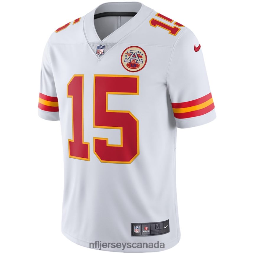 Men Kansas City Chiefs Patrick Mahomes Nike White Vapor Limited Jersey Clothing NFL TBXFR61186