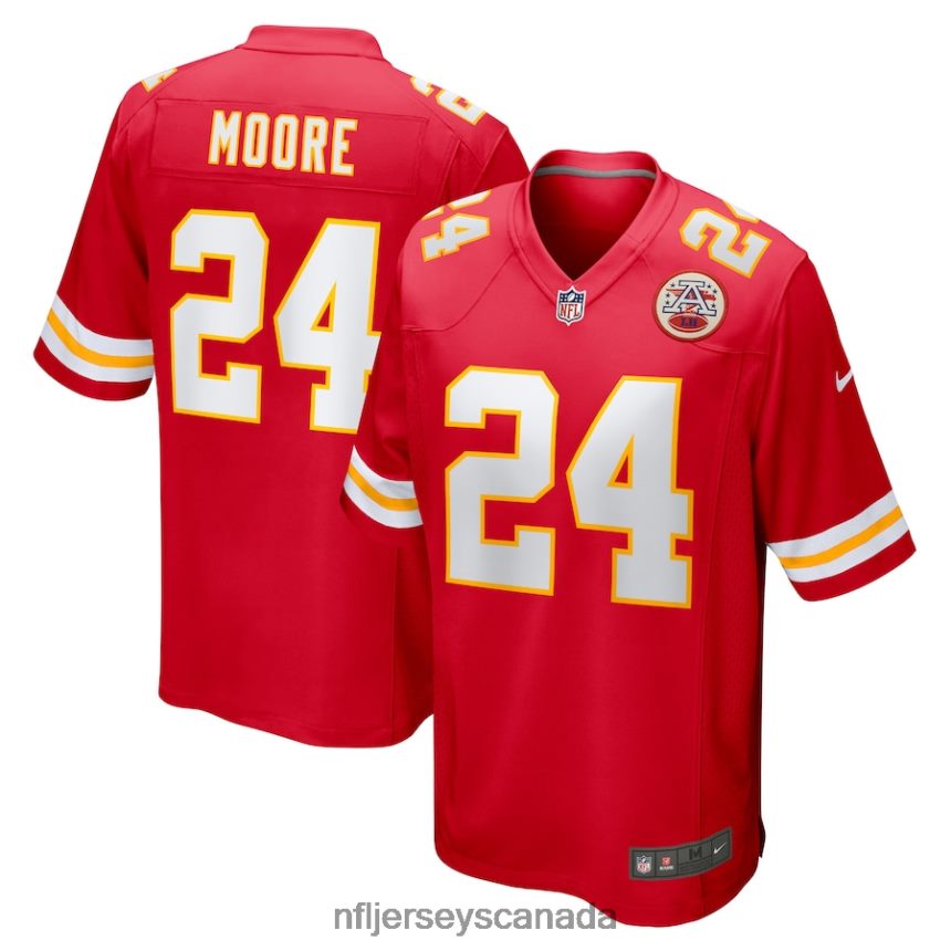 Men Kansas City Chiefs Skyy Moore Nike Red Game Player Jersey Clothing NFL TBXFR6787