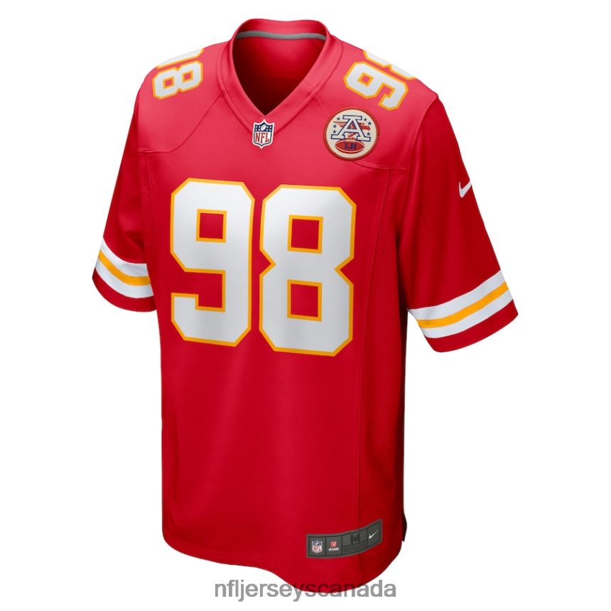 Men Kansas City Chiefs Tershawn Wharton Nike Red Game Jersey Clothing NFL TBXFR63643