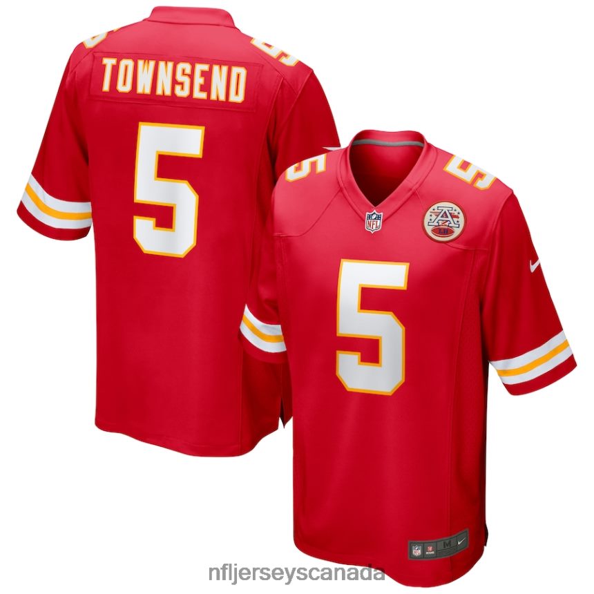 Men Kansas City Chiefs Tommy Townsend Nike Red Game Jersey Clothing NFL TBXFR62084