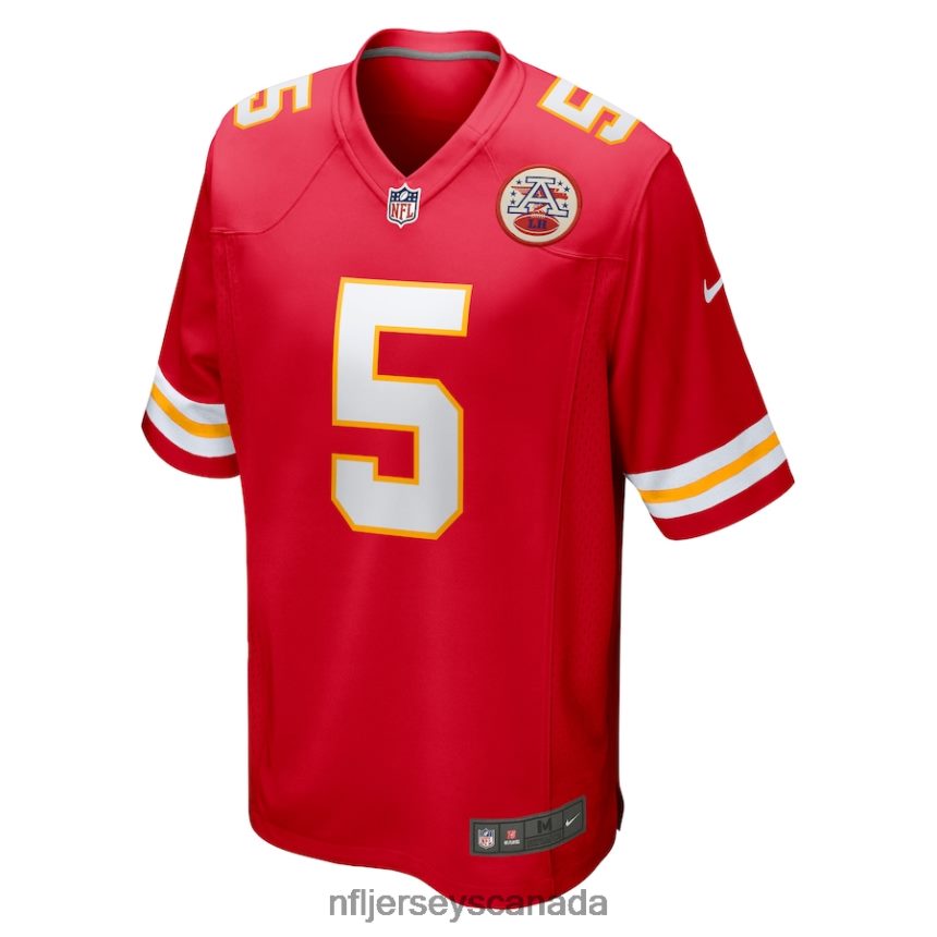 Men Kansas City Chiefs Tommy Townsend Nike Red Game Jersey Clothing NFL TBXFR62084