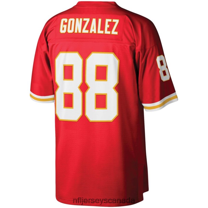 Men Kansas City Chiefs Tony Gonzalez Mitchell  Ness Red 2004 Legacy Replica Jersey Clothing NFL TBXFR61534