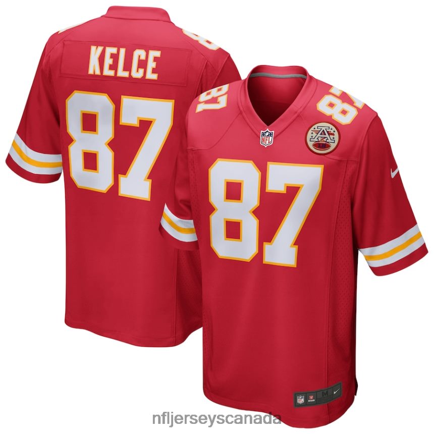 Men Kansas City Chiefs Travis Kelce Nike Red Game Jersey Clothing NFL TBXFR6332