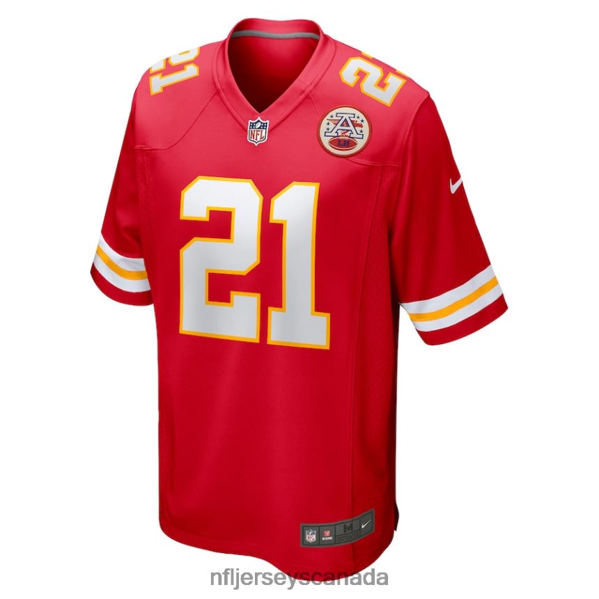 Men Kansas City Chiefs Trent McDuffie Nike Red Game Player Jersey Clothing NFL TBXFR62420