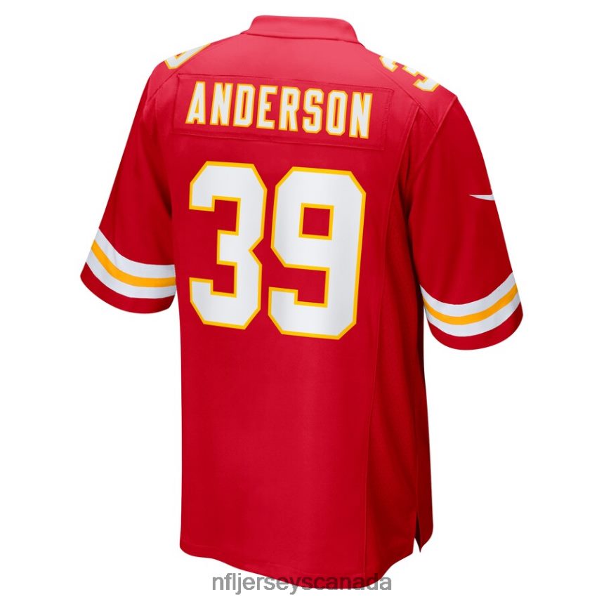 Men Kansas City Chiefs Zayne Anderson Nike Red Player Game Jersey Clothing NFL TBXFR63260