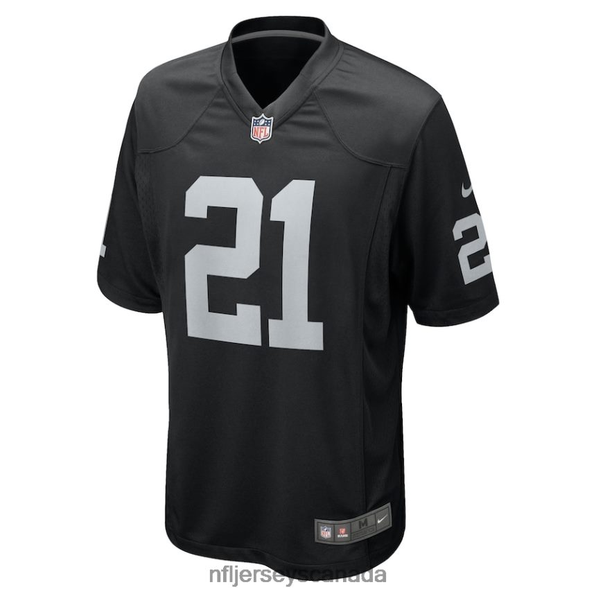 Men Las Vegas Raiders Amik Robertson Nike Black Team Game Jersey Clothing NFL TBXFR63802