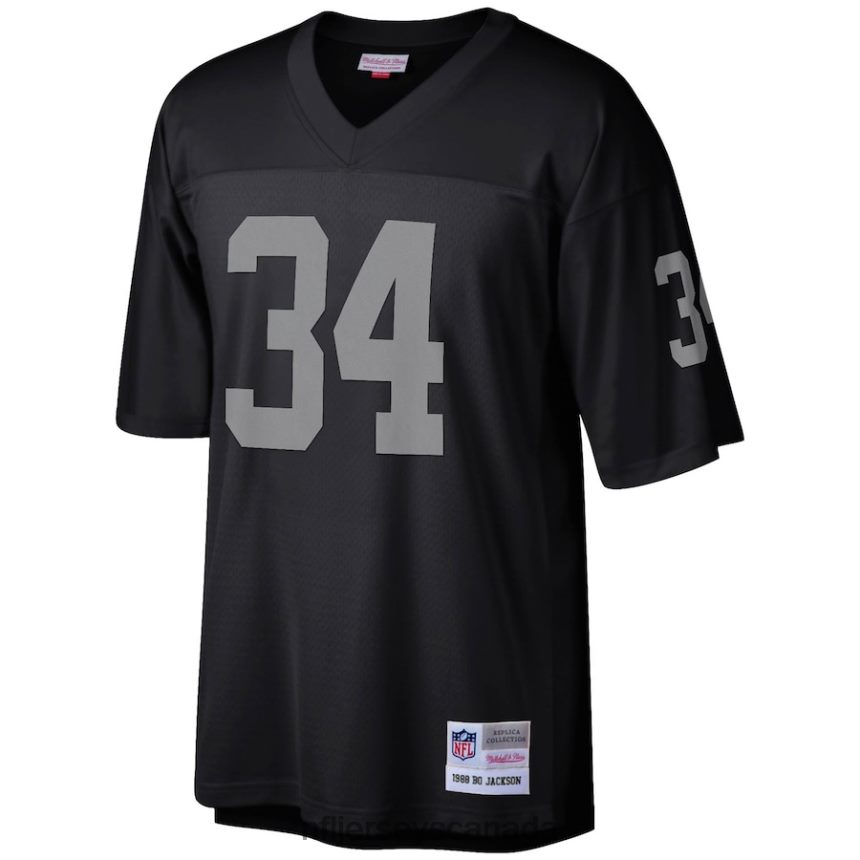 Men Las Vegas Raiders Bo Jackson Mitchell  Ness Black Legacy Replica Jersey Clothing NFL TBXFR61271