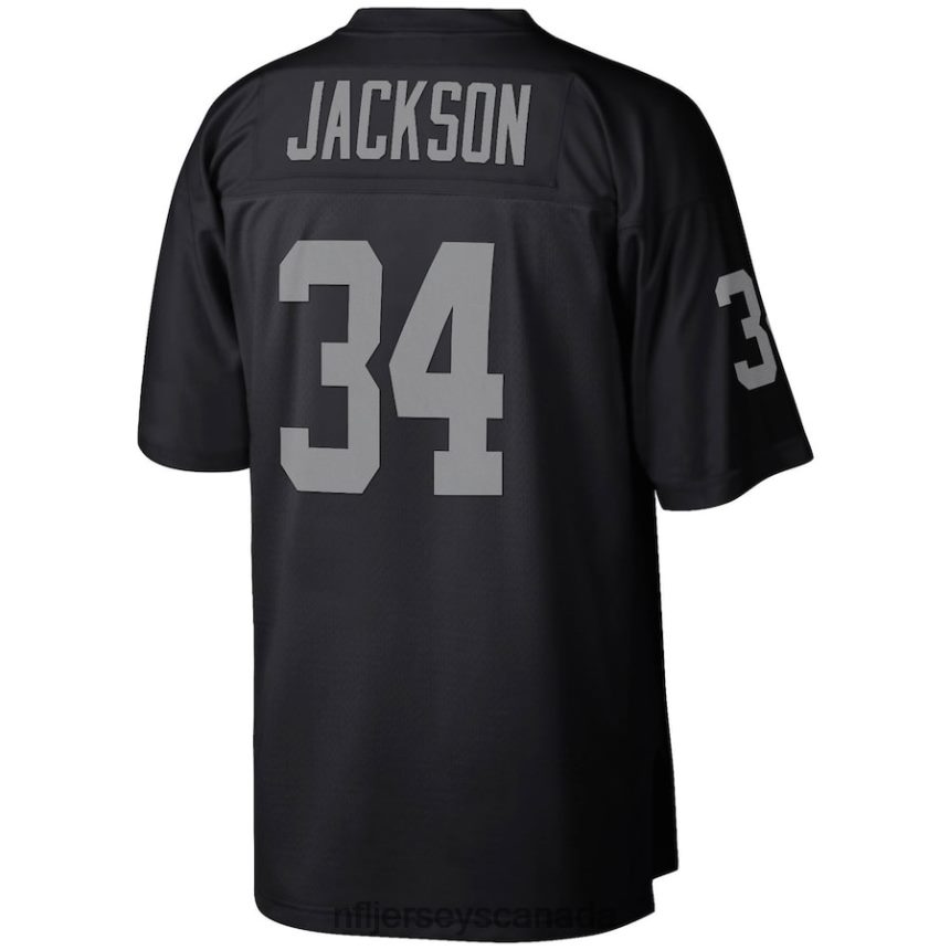 Men Las Vegas Raiders Bo Jackson Mitchell  Ness Black Legacy Replica Jersey Clothing NFL TBXFR61271