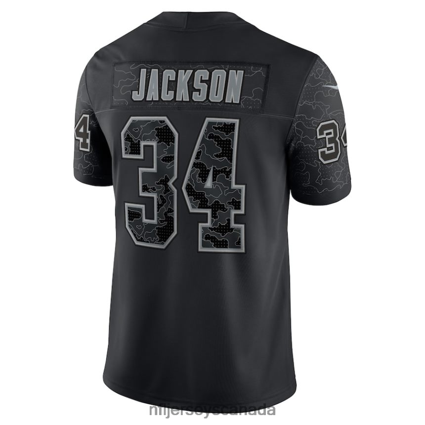 Men Las Vegas Raiders Bo Jackson Nike Black Retired Player RFLCTV Limited Jersey Clothing NFL TBXFR62738