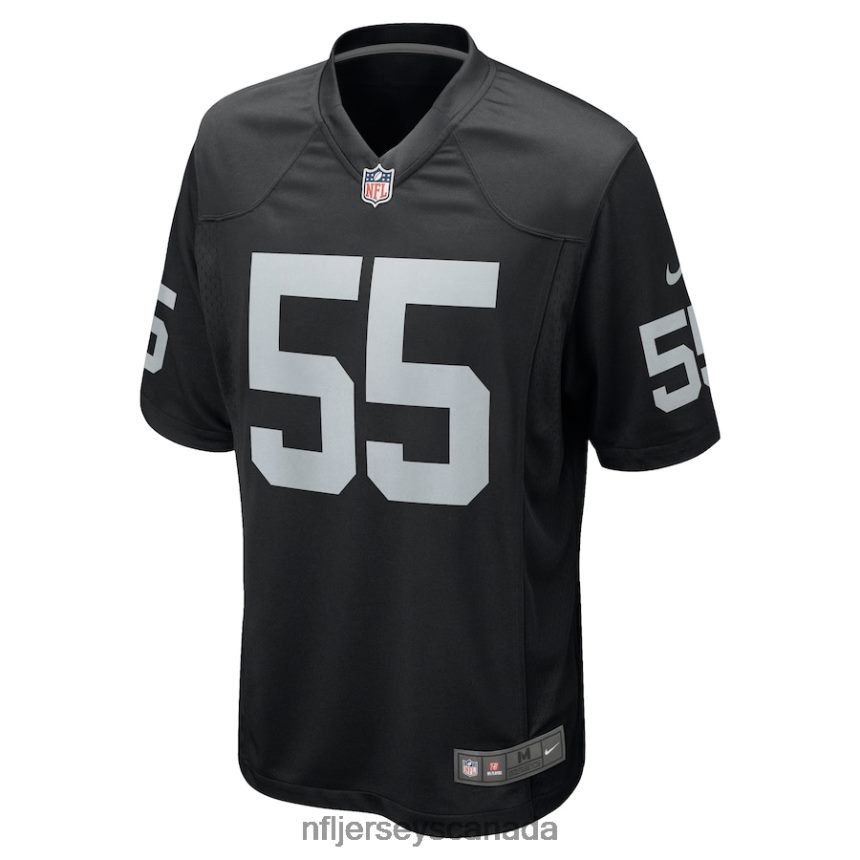 Men Las Vegas Raiders Chandler Jones Nike Black Game Jersey Clothing NFL TBXFR61802