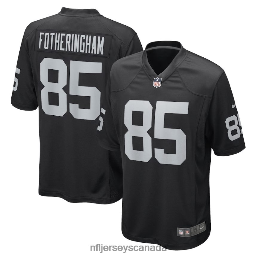Men Las Vegas Raiders Cole Fotheringham Nike Black Game Player Jersey Clothing NFL TBXFR65340