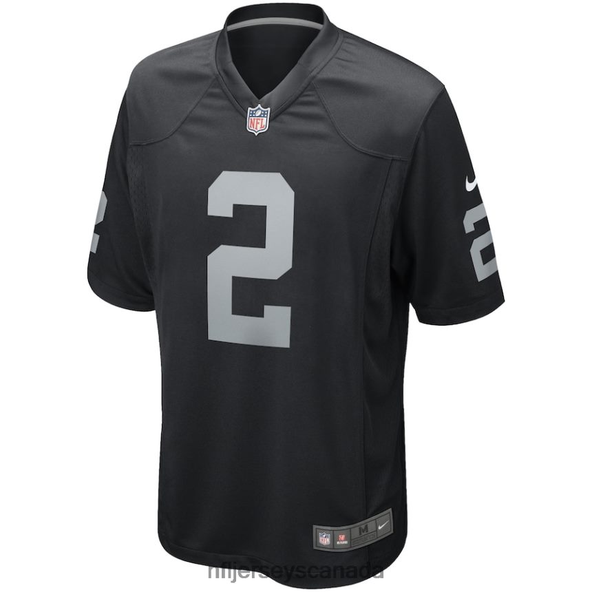 Men Las Vegas Raiders Daniel Carlson Nike Black Game Player Jersey Clothing NFL TBXFR61868
