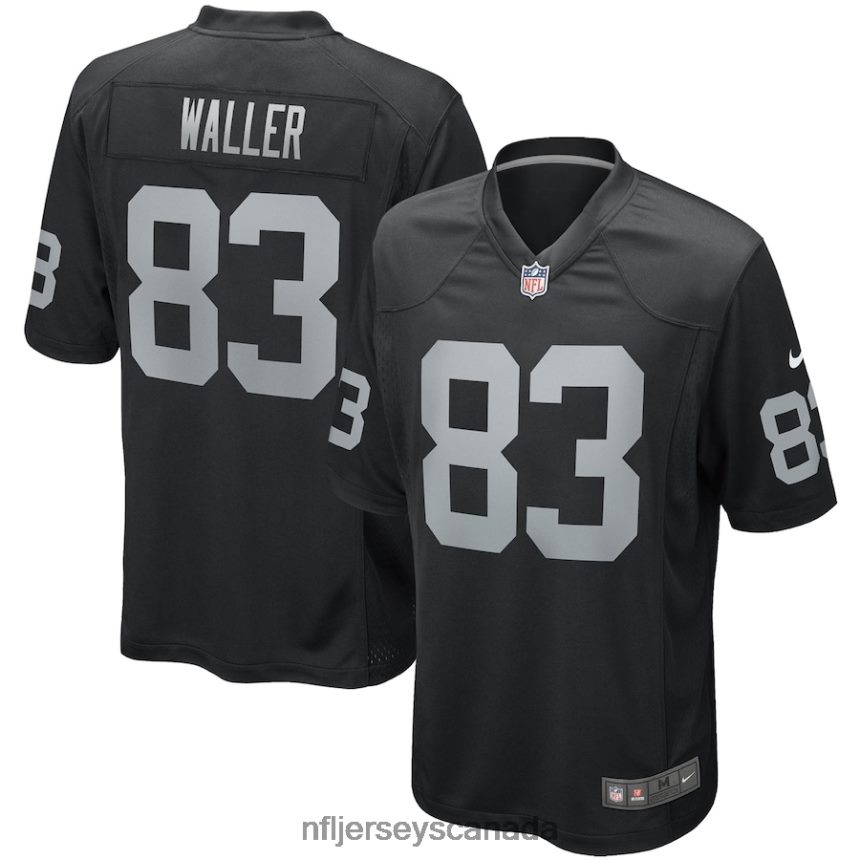 Men Las Vegas Raiders Darren Waller Nike Black Game Player Jersey Clothing NFL TBXFR6312