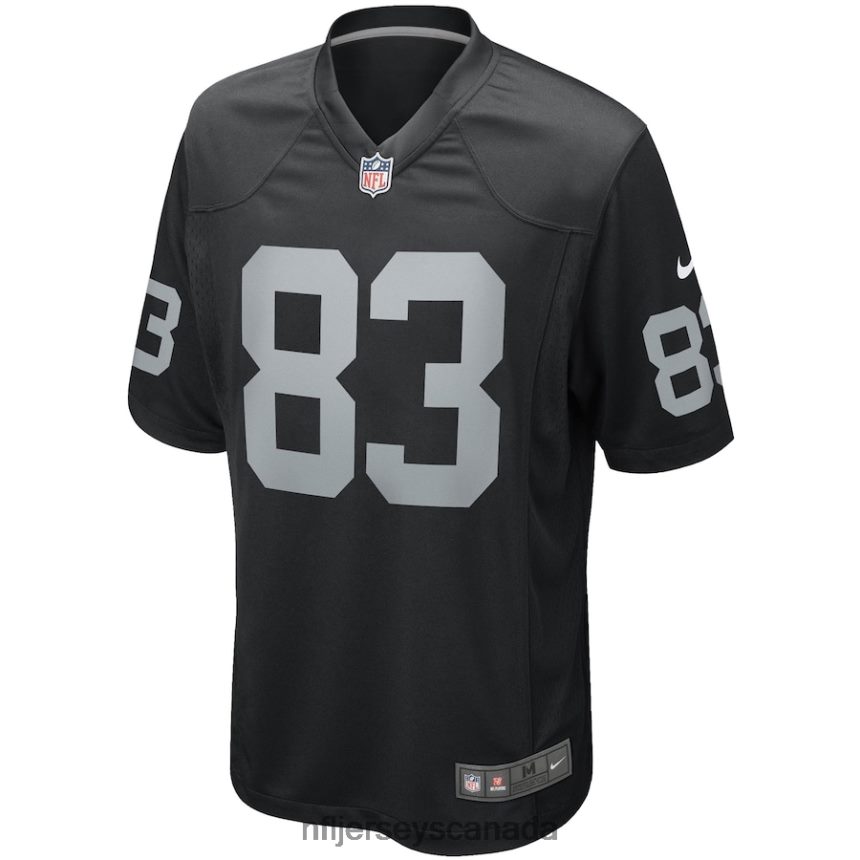 Men Las Vegas Raiders Darren Waller Nike Black Game Player Jersey Clothing NFL TBXFR6312