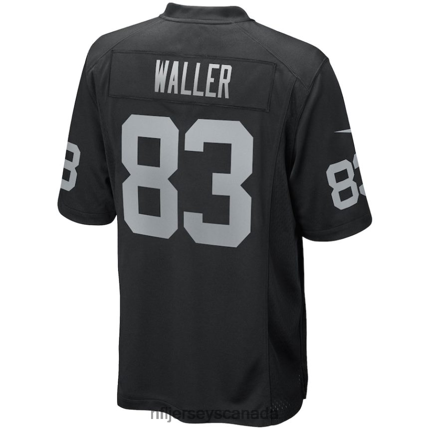 Men Las Vegas Raiders Darren Waller Nike Black Game Player Jersey Clothing NFL TBXFR6312