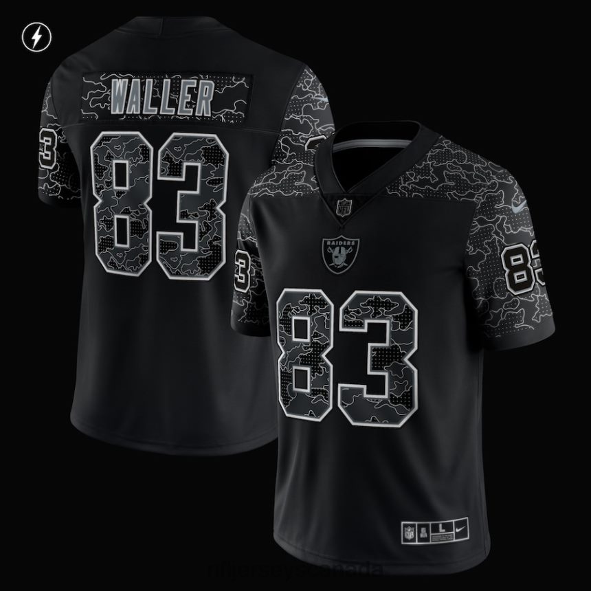 Men Las Vegas Raiders Darren Waller Nike Black RFLCTV Limited Jersey Clothing NFL TBXFR6441