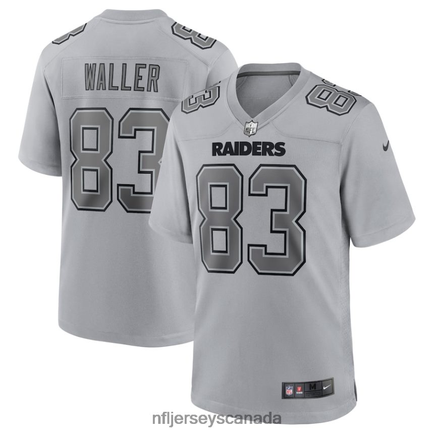 Men Las Vegas Raiders Darren Waller Nike Gray Atmosphere Fashion Game Jersey Clothing NFL TBXFR61323