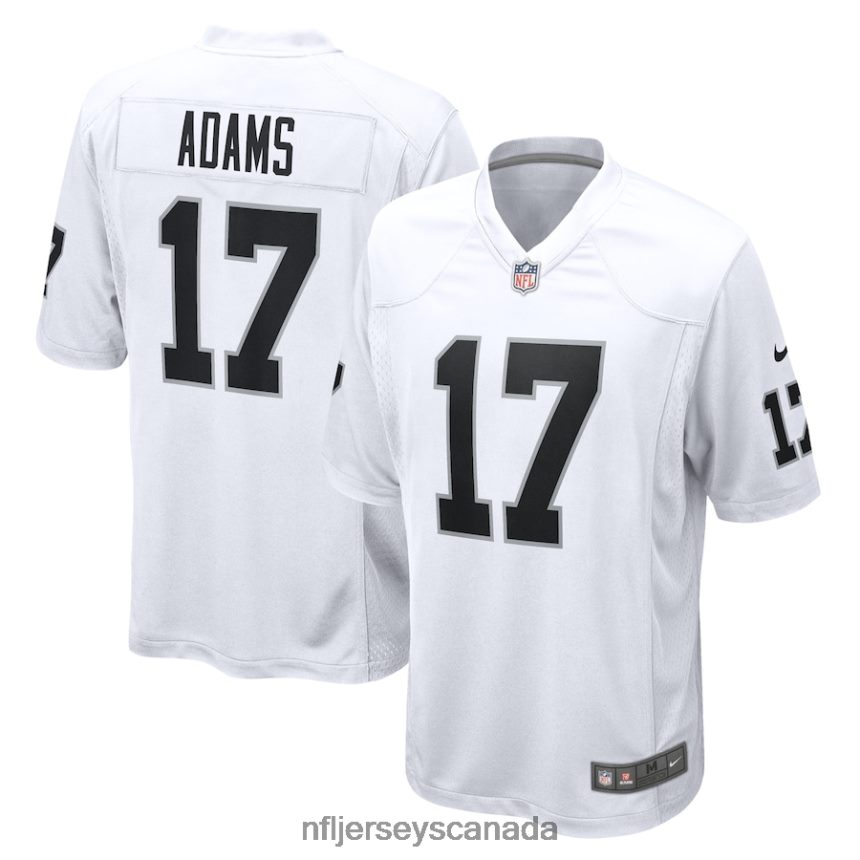 Men Las Vegas Raiders Davante Adams Nike White Game Jersey Clothing NFL TBXFR6283