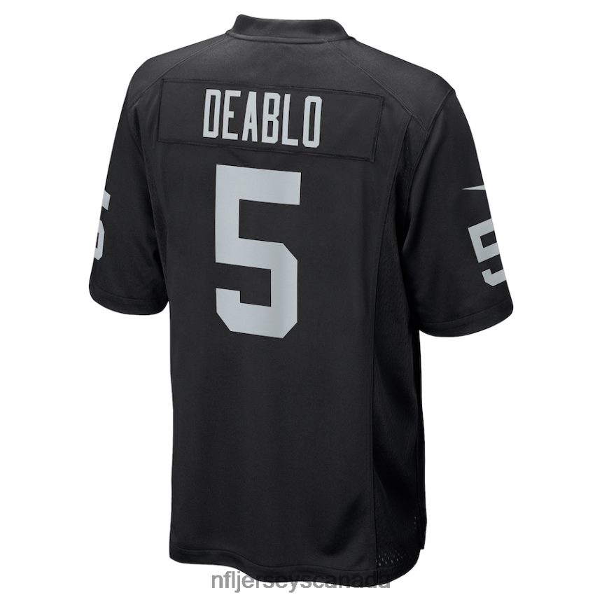 Men Las Vegas Raiders Divine Deablo Nike Black Player Game Jersey Clothing NFL TBXFR62690