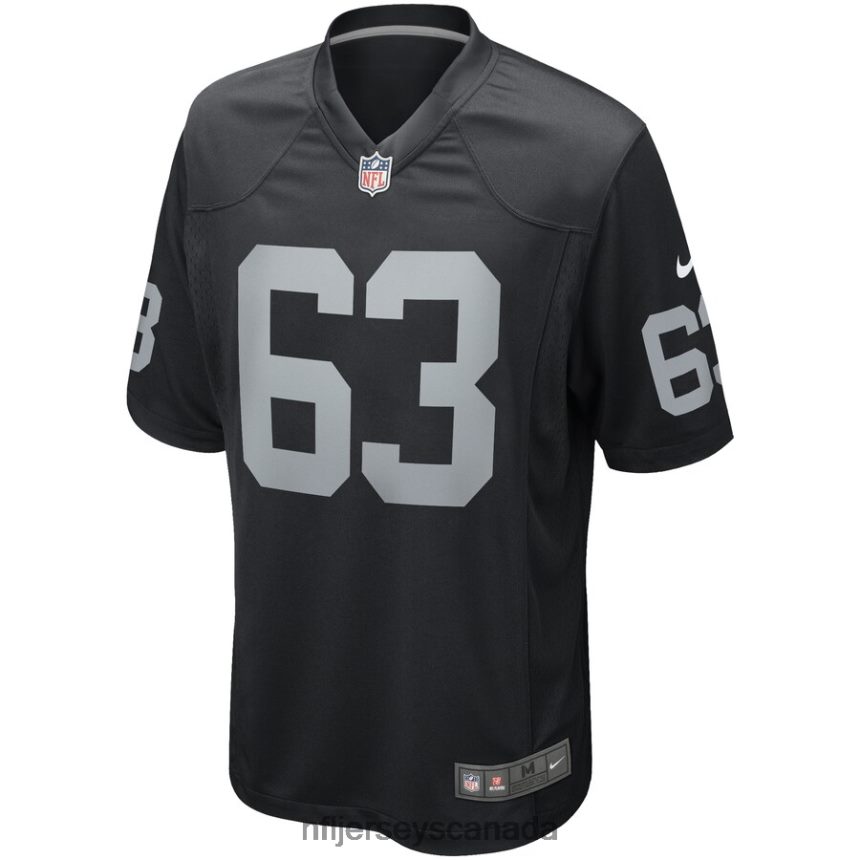 Men Las Vegas Raiders Gene Upshaw Nike Black Game Retired Player Jersey Clothing NFL TBXFR66388