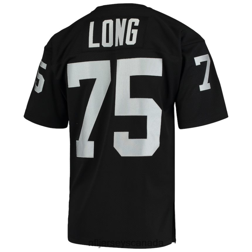 Men Las Vegas Raiders Howie Long Mitchell  Ness Black 1983 Authentic Throwback Retired Player Jersey Clothing NFL TBXFR6477