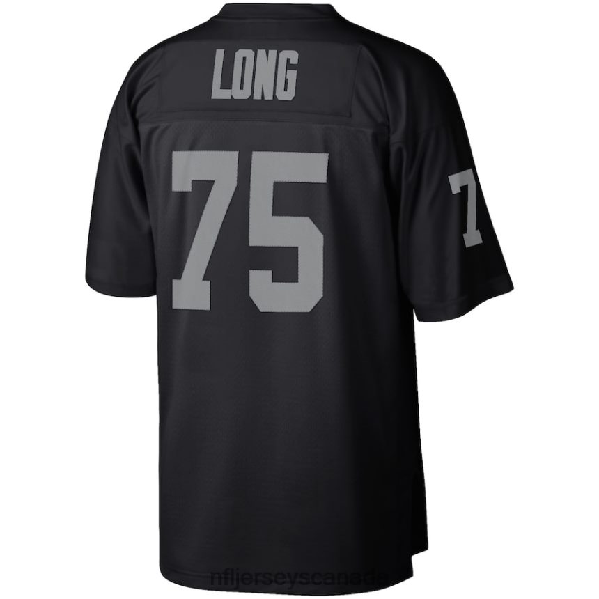 Men Las Vegas Raiders Howie Long Mitchell  Ness Black Retired Player Legacy Replica Jersey Clothing NFL TBXFR66405