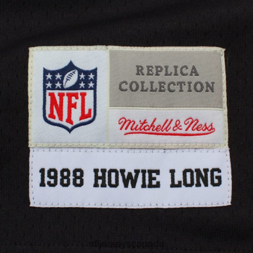 Men Las Vegas Raiders Howie Long Mitchell  Ness Black Retired Player Legacy Replica Jersey Clothing NFL TBXFR66405