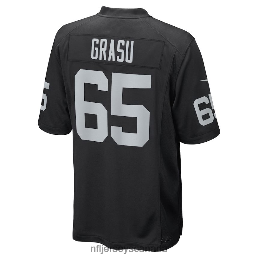 Men Las Vegas Raiders Hroniss Grasu Nike Black Game Player Jersey Clothing NFL TBXFR64793