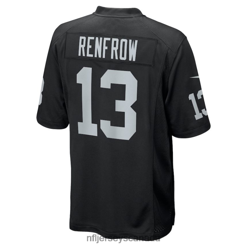 Men Las Vegas Raiders Hunter Renfrow Nike Black Game Jersey Clothing NFL TBXFR65338