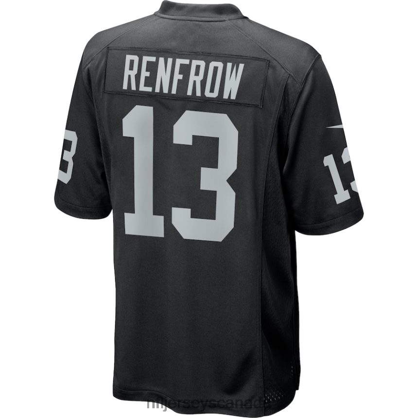 Men Las Vegas Raiders Hunter Renfrow Nike Black Game Player Jersey Clothing NFL TBXFR62149