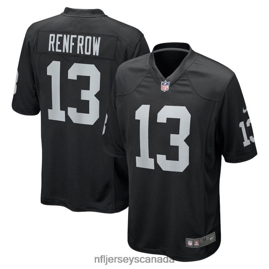 Men Las Vegas Raiders Hunter Renfrow Nike Black Player Jersey Clothing NFL TBXFR61177