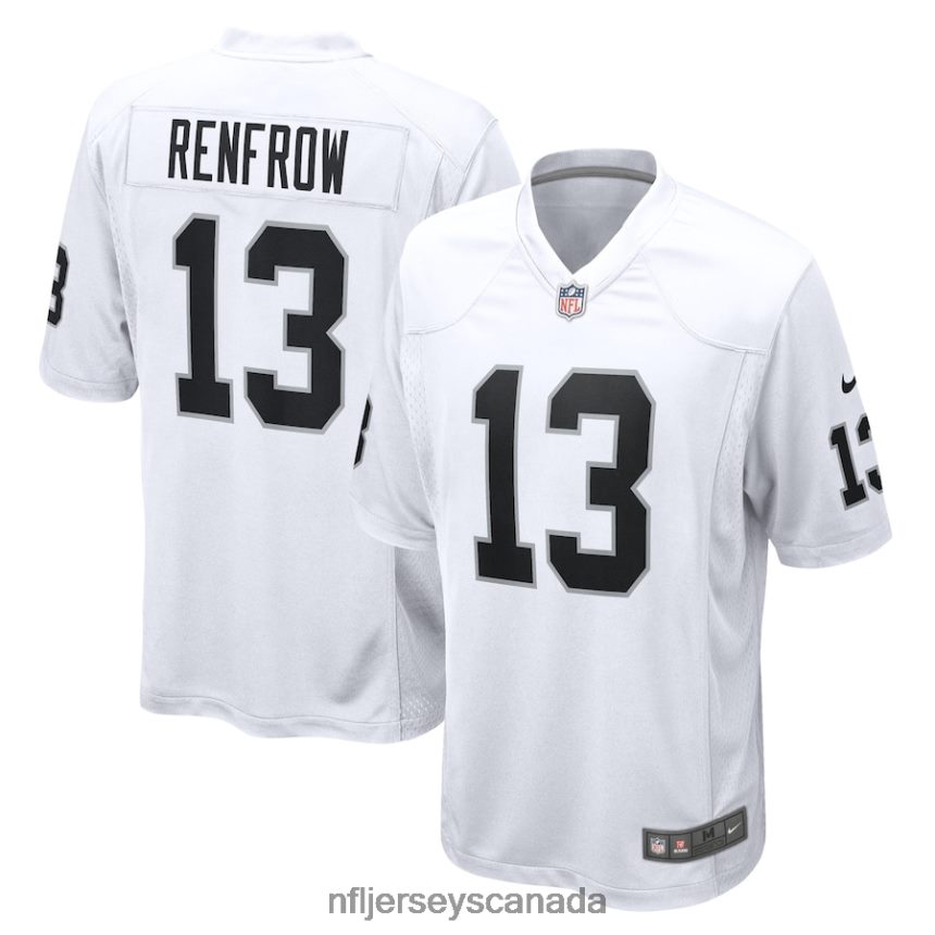 Men Las Vegas Raiders Hunter Renfrow Nike White Game Player Jersey Clothing NFL TBXFR61723