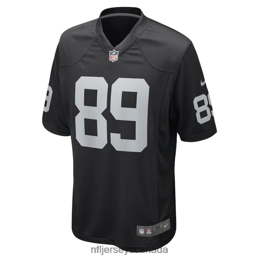Men Las Vegas Raiders Isaiah Zuber Nike Black Game Player Jersey Clothing NFL TBXFR65307
