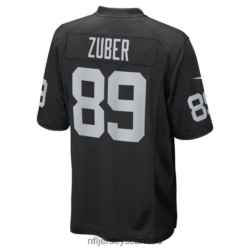 Men Las Vegas Raiders Isaiah Zuber Nike Black Game Player Jersey Clothing NFL TBXFR65307