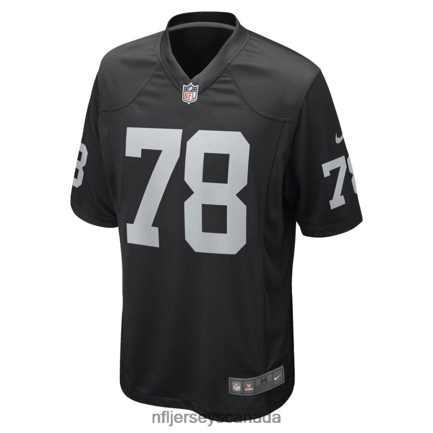 Men Las Vegas Raiders Jackson Barton Nike Black Game Player Jersey Clothing NFL TBXFR65970