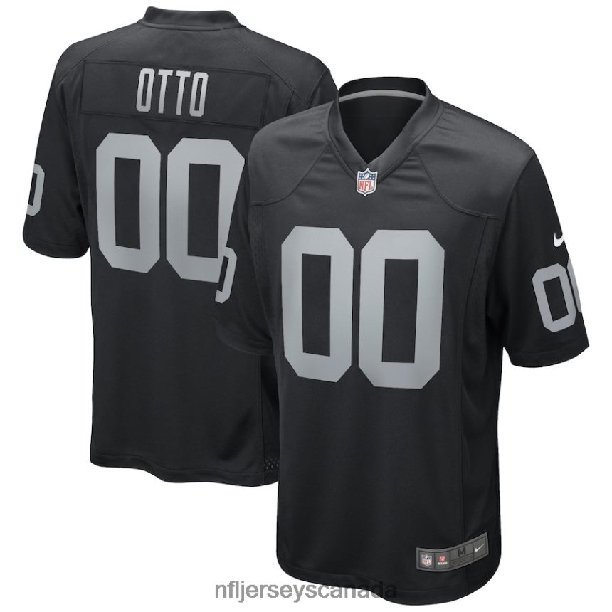 Men Las Vegas Raiders Jim Otto Nike Black Game Retired Player Jersey Clothing NFL TBXFR62441