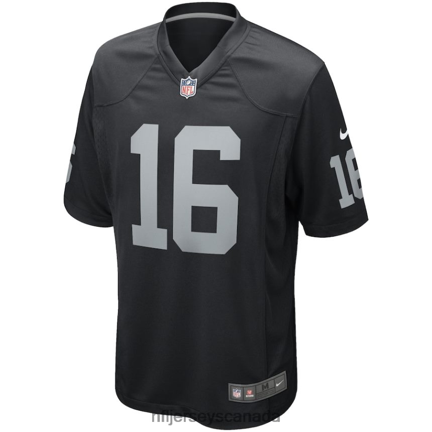 Men Las Vegas Raiders Jim Plunkett Nike Black Game Retired Player Jersey Clothing NFL TBXFR6537