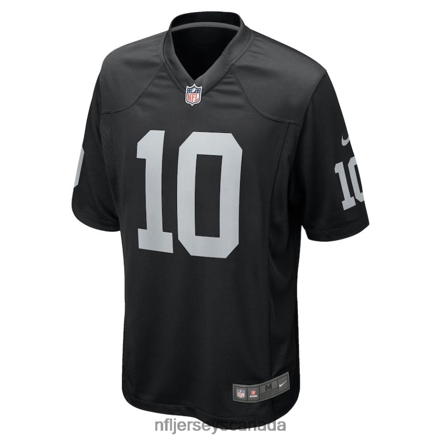 Men Las Vegas Raiders Jimmy Garoppolo Nike Black Game Player Jersey Clothing NFL TBXFR668
