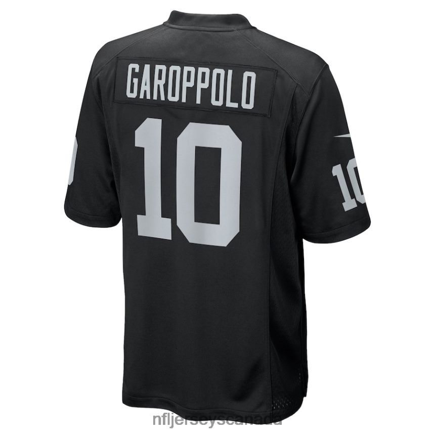 Men Las Vegas Raiders Jimmy Garoppolo Nike Black Game Player Jersey Clothing NFL TBXFR668