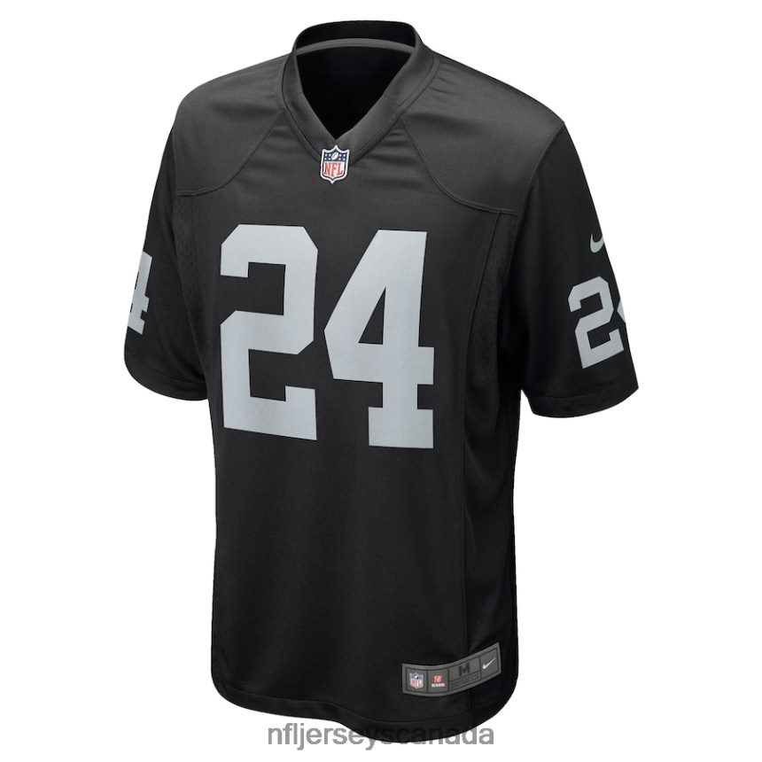 Men Las Vegas Raiders Johnathan Abram Nike Black Player Game Jersey Clothing NFL TBXFR64752