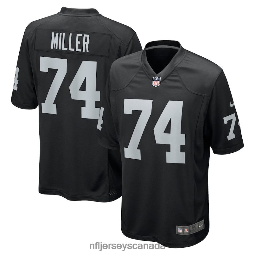 Men Las Vegas Raiders Kolton Miller Nike Black Game Jersey Clothing NFL TBXFR61678