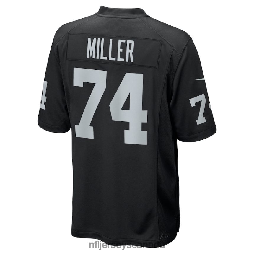 Men Las Vegas Raiders Kolton Miller Nike Black Game Jersey Clothing NFL TBXFR61678