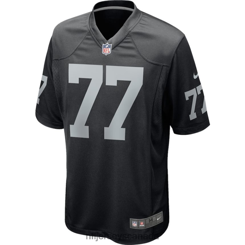 Men Las Vegas Raiders Kolton Miller Nike Black Game Player Jersey Clothing NFL TBXFR65610