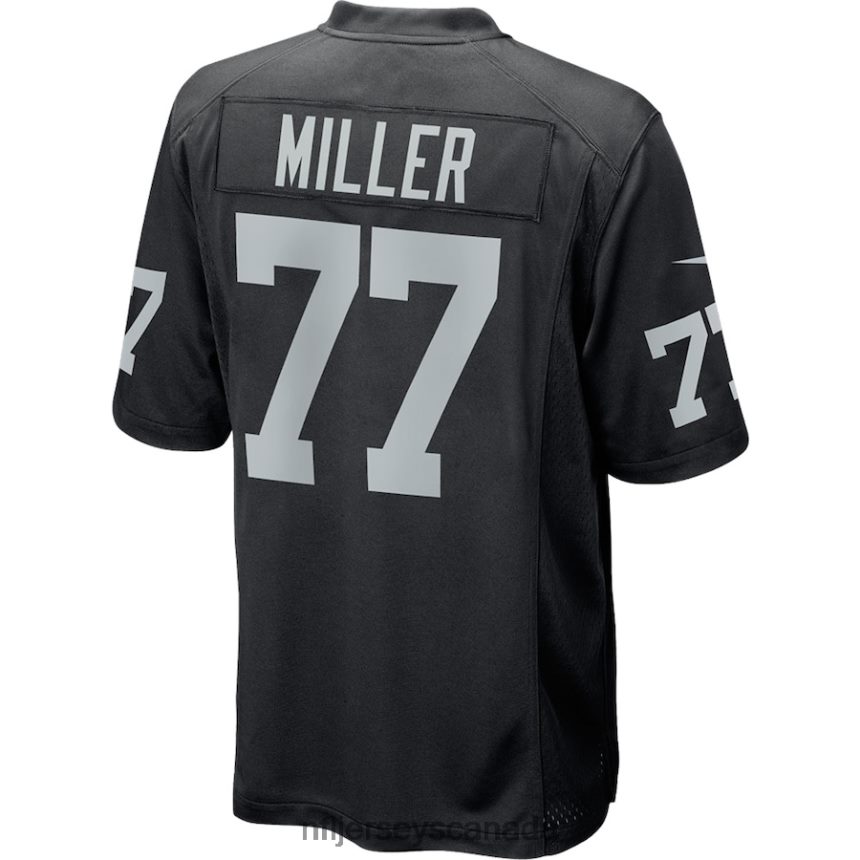 Men Las Vegas Raiders Kolton Miller Nike Black Game Player Jersey Clothing NFL TBXFR65610
