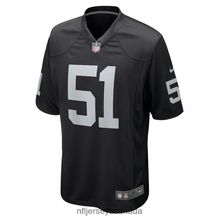 Men Las Vegas Raiders Malcolm Koonce Nike Black Game Jersey Clothing NFL TBXFR65934