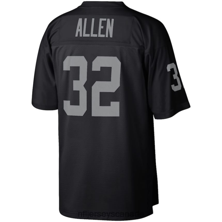 Men Las Vegas Raiders Marcus Allen Mitchell  Ness Black Retired Player Legacy Replica Jersey Clothing NFL TBXFR64710