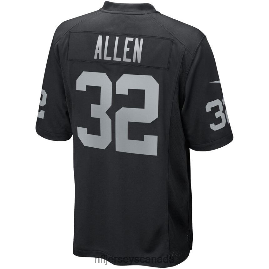 Men Las Vegas Raiders Marcus Allen Nike Black Game Retired Player Jersey Clothing NFL TBXFR6406