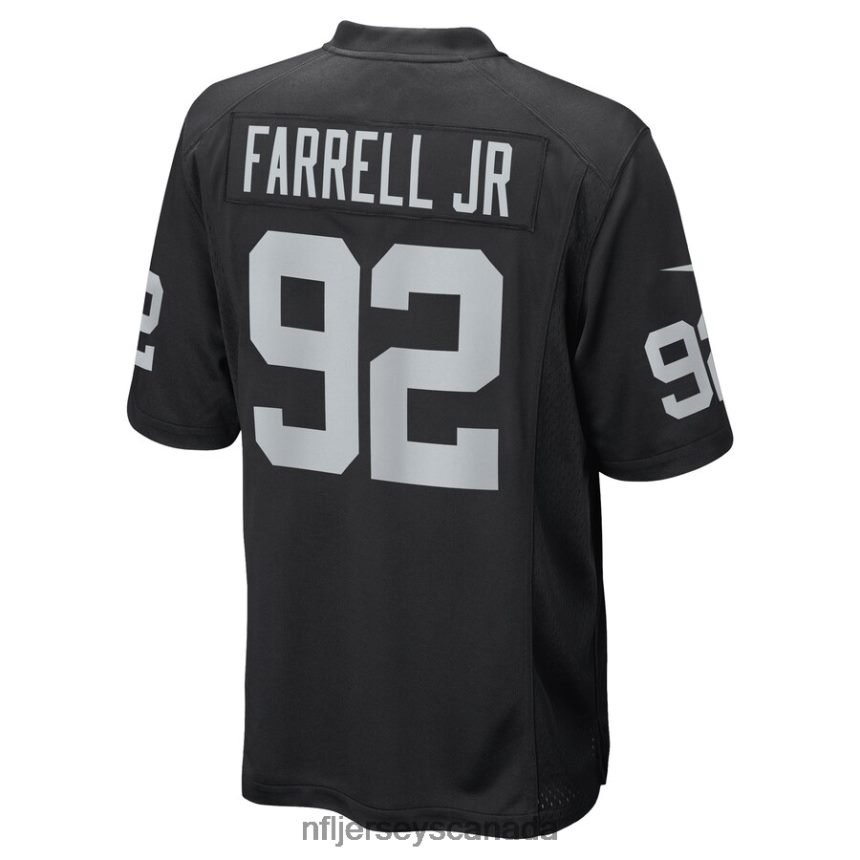 Men Las Vegas Raiders Neil Farrell Jr Nike Black Game Player Jersey Clothing NFL TBXFR64784