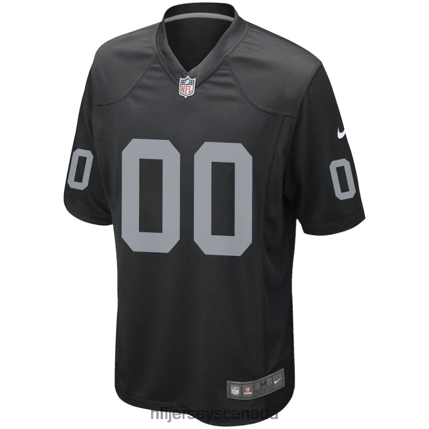 Men Las Vegas Raiders Nike Black Custom Game Jersey Clothing NFL TBXFR620
