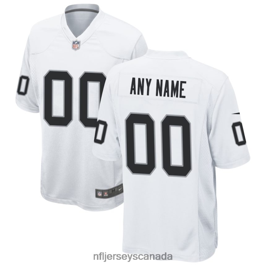 Men Las Vegas Raiders Nike White Custom Game Jersey Clothing NFL TBXFR6280